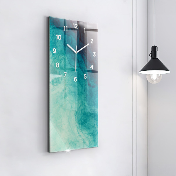 Modern vertical wall clock Abstraction depth