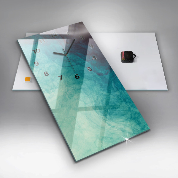 Modern vertical wall clock Abstraction depth