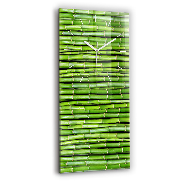 Modern vertical wall clock Asian Bamboo