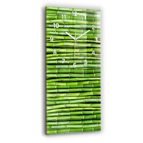 Modern vertical wall clock Asian Bamboo