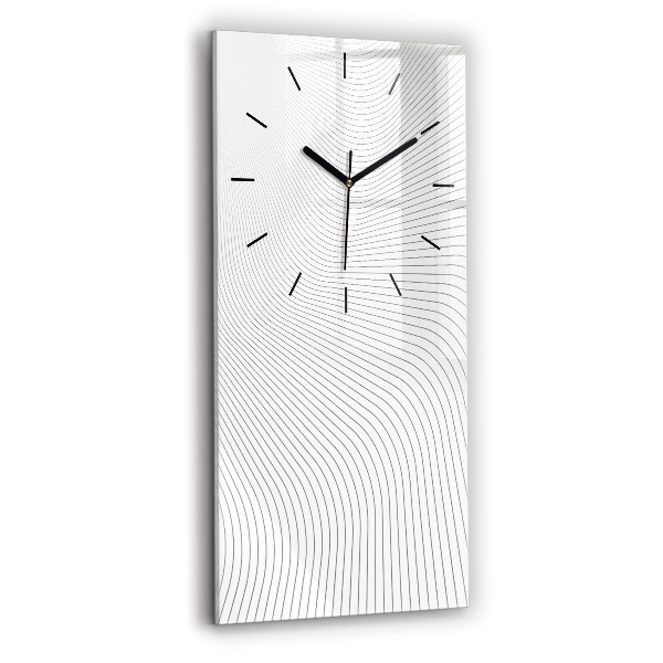 Modern vertical wall clock Abstraction lines