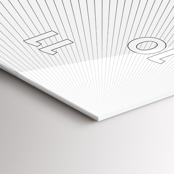 Modern vertical wall clock Abstraction lines