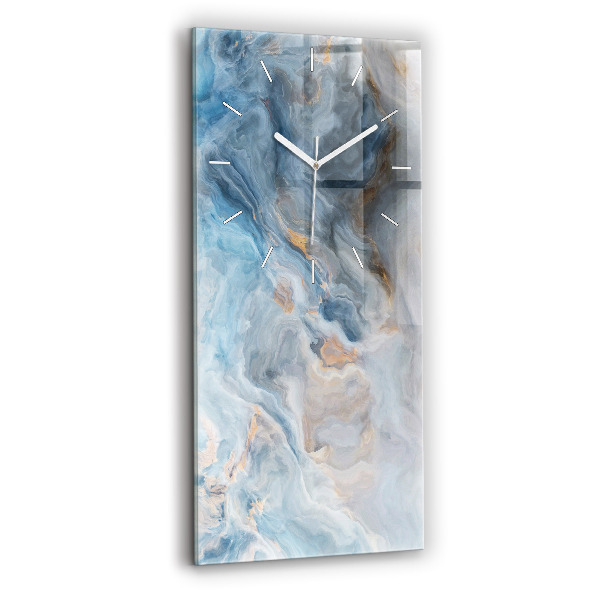 Modern vertical wall clock Marble pattern