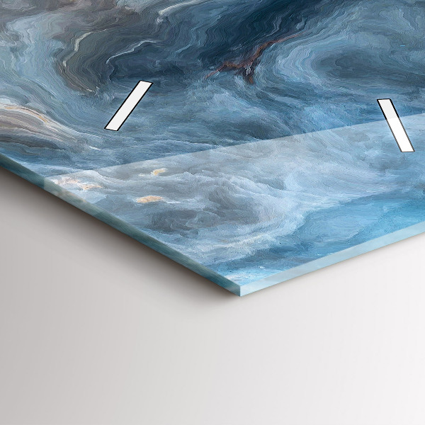 Modern vertical wall clock Marble pattern