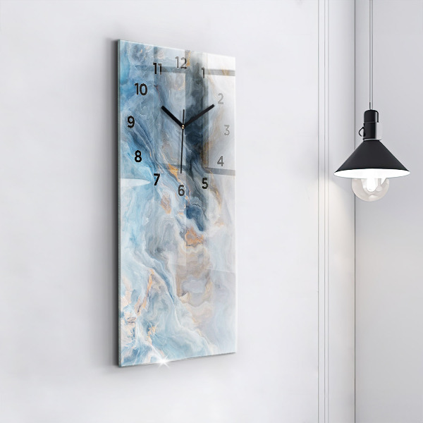 Modern vertical wall clock Marble pattern