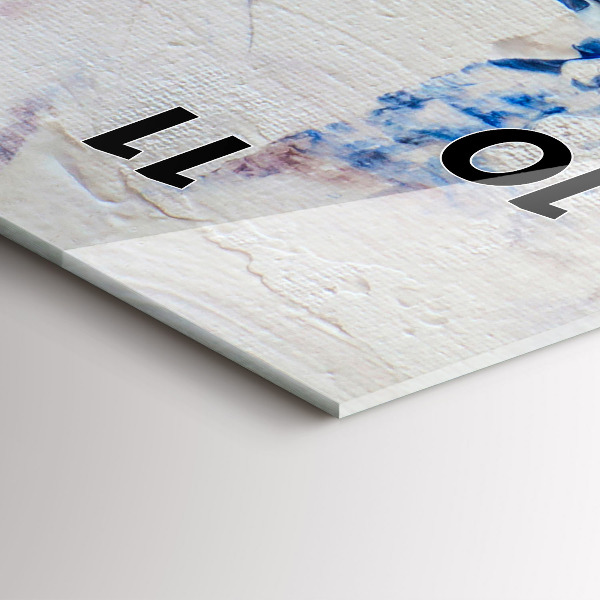 Modern vertical wall clock Abstract paint texture