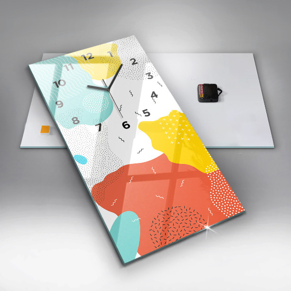 Modern vertical wall clock POP Abstraction