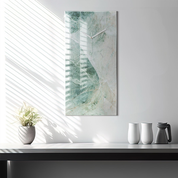 Modern vertical wall clock Marble Stone Texture