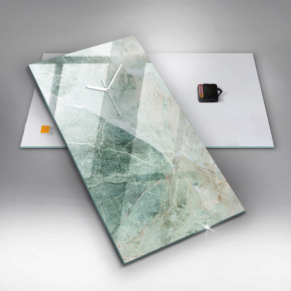 Modern vertical wall clock Marble Stone Texture