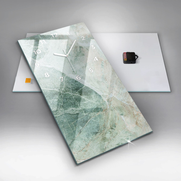 Modern vertical wall clock Marble Stone Texture