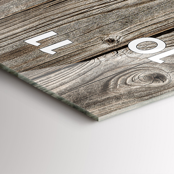 Modern vertical wall clock Sunflowers on boards