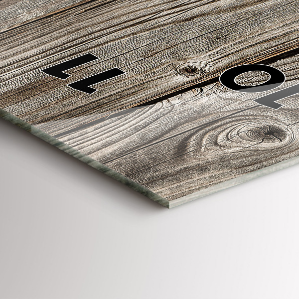 Modern vertical wall clock Sunflowers on boards