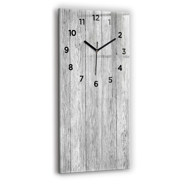 Modern vertical wall clock Wooden panels