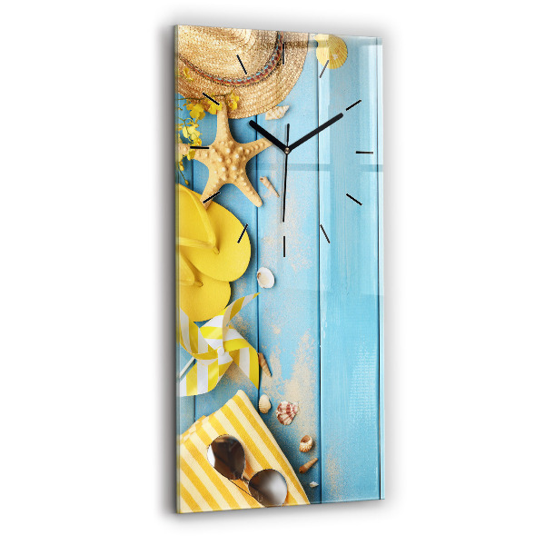 Modern vertical wall clock Beach accessories and boards