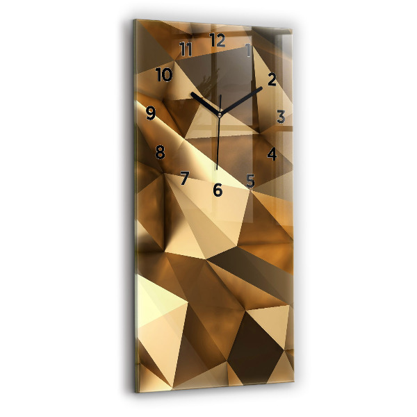 Modern vertical wall clock Geometric texture