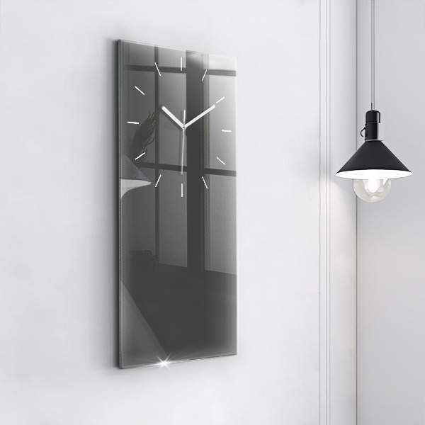 Modern vertical wall clock Color gray