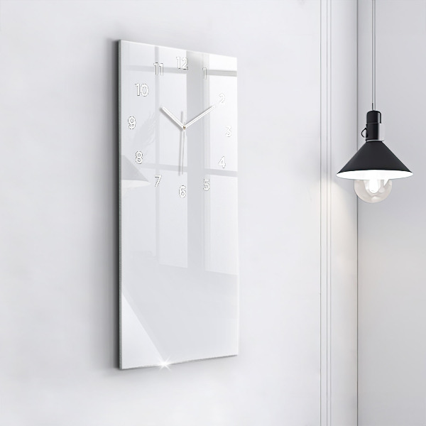 Modern vertical wall clock Color dark white