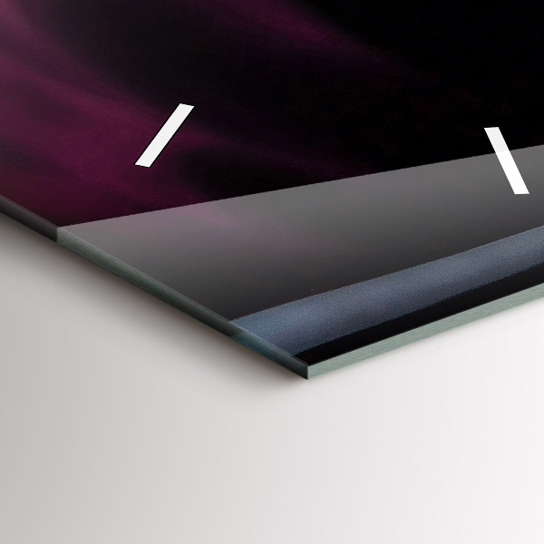 Modern vertical wall clock Red wine