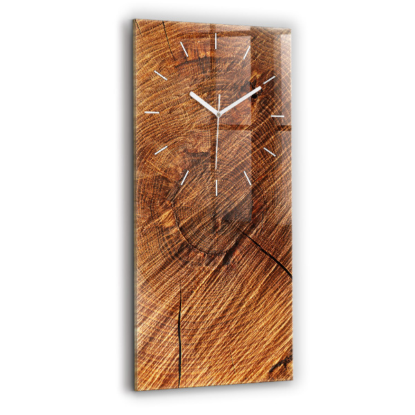 Modern vertical wall clock Decorative wood
