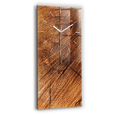 Modern vertical wall clock Decorative wood