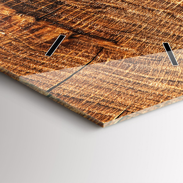 Modern vertical wall clock Decorative wood