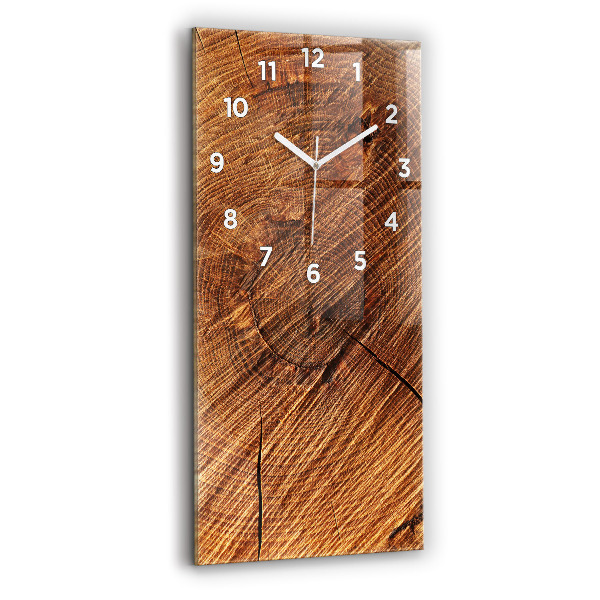 Modern vertical wall clock Decorative wood
