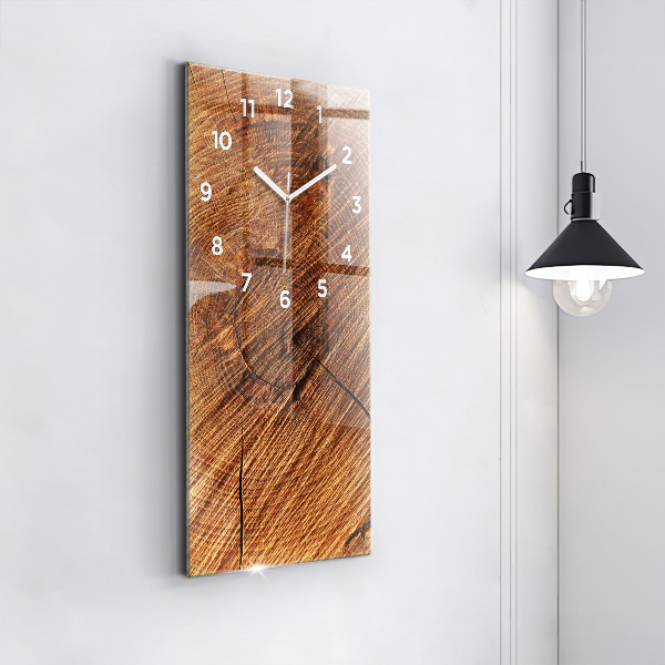 Modern vertical wall clock Decorative wood
