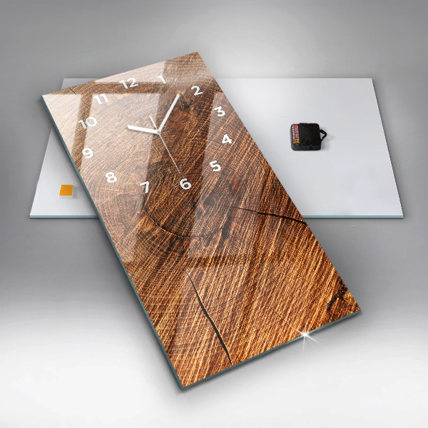 Modern vertical wall clock Decorative wood