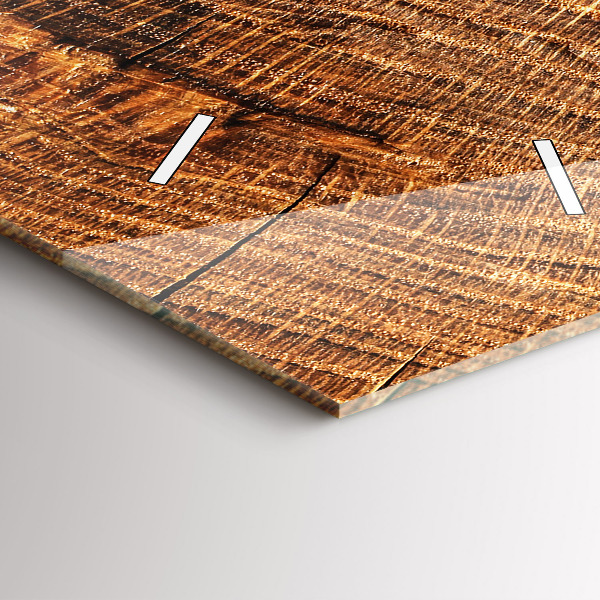 Modern vertical wall clock Decorative wood