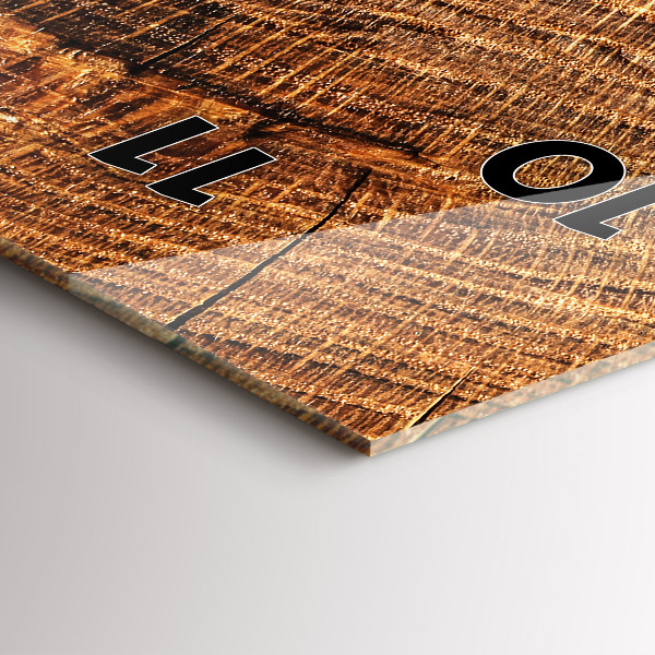 Modern vertical wall clock Decorative wood