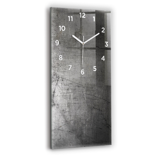 Modern vertical wall clock Metal wall
