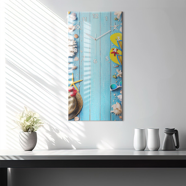 Modern vertical wall clock Beach accessories