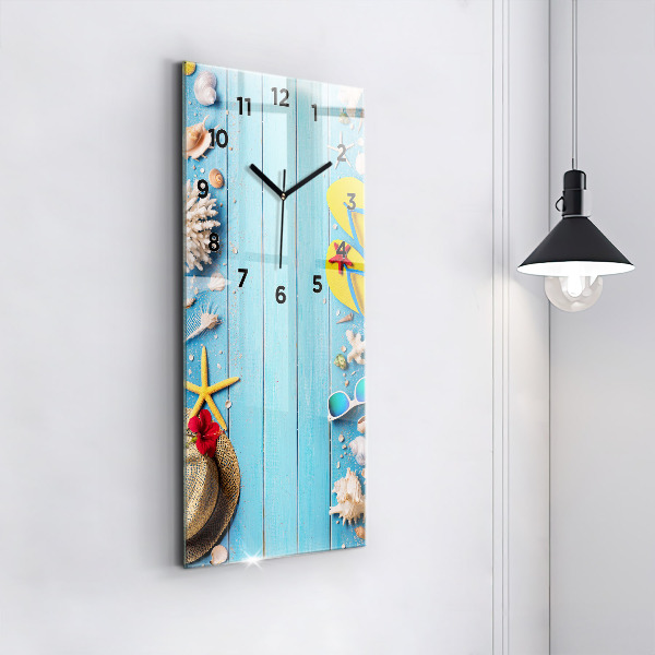 Modern vertical wall clock Beach accessories