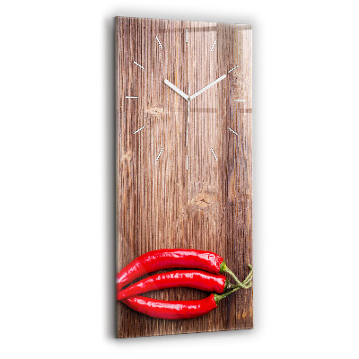 Modern vertical wall clock Peppers