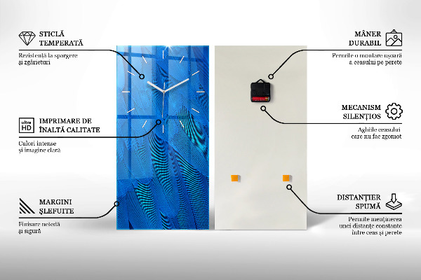 Modern vertical wall clock Peppers