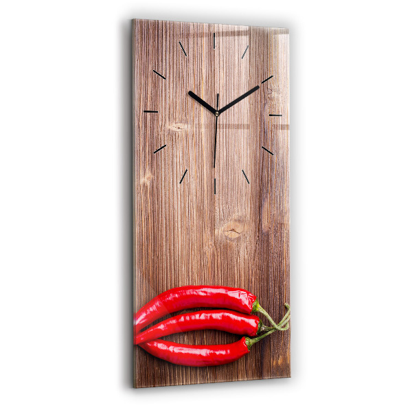 Modern vertical wall clock Peppers
