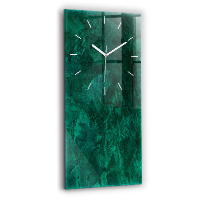 Modern vertical wall clock Emerald wall