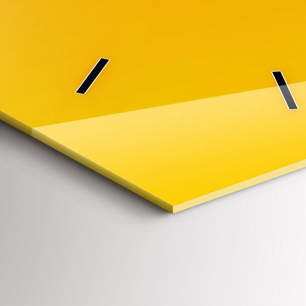 Modern vertical wall clock Orange