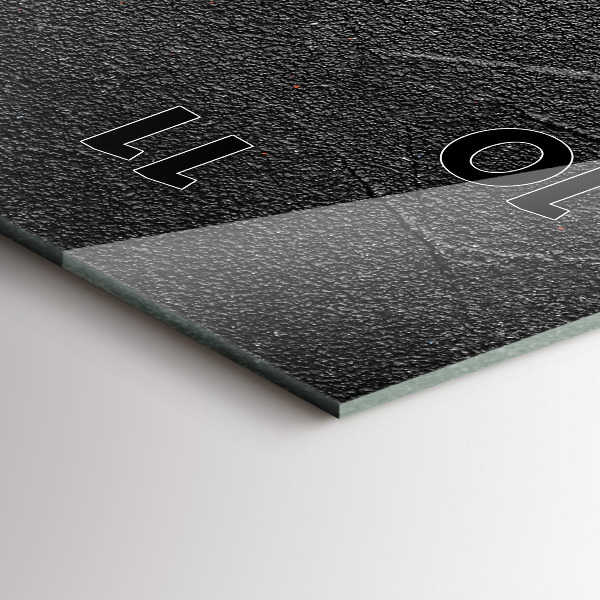 Modern vertical wall clock Red peppers