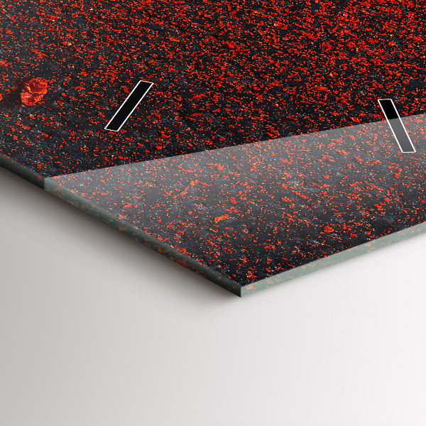 Modern vertical wall clock Red pepper seasoning