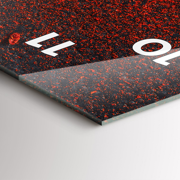 Modern vertical wall clock Red pepper seasoning