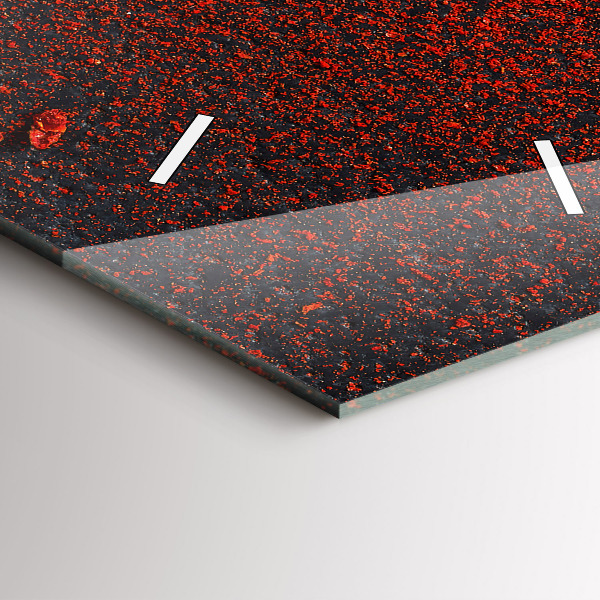 Modern vertical wall clock Red pepper seasoning