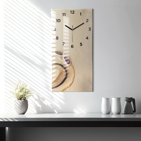 Modern vertical wall clock Golden abstraction