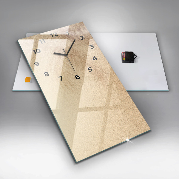 Modern vertical wall clock Golden abstraction