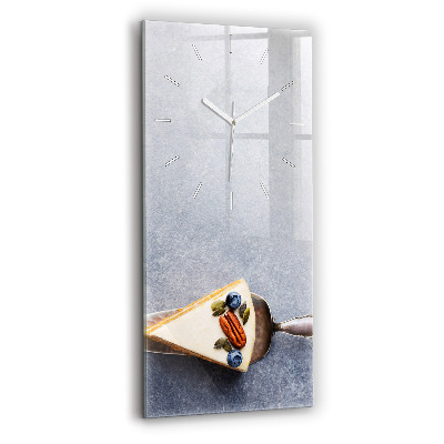 Modern vertical wall clock A piece of cake