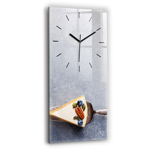 Modern vertical wall clock A piece of cake