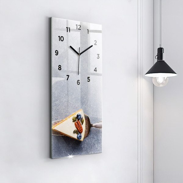 Modern vertical wall clock A piece of cake