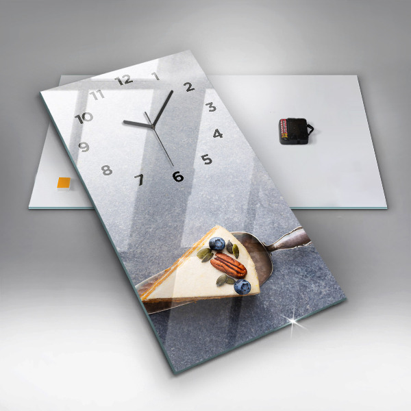 Modern vertical wall clock A piece of cake