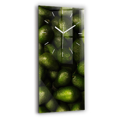 Modern vertical wall clock Avocado