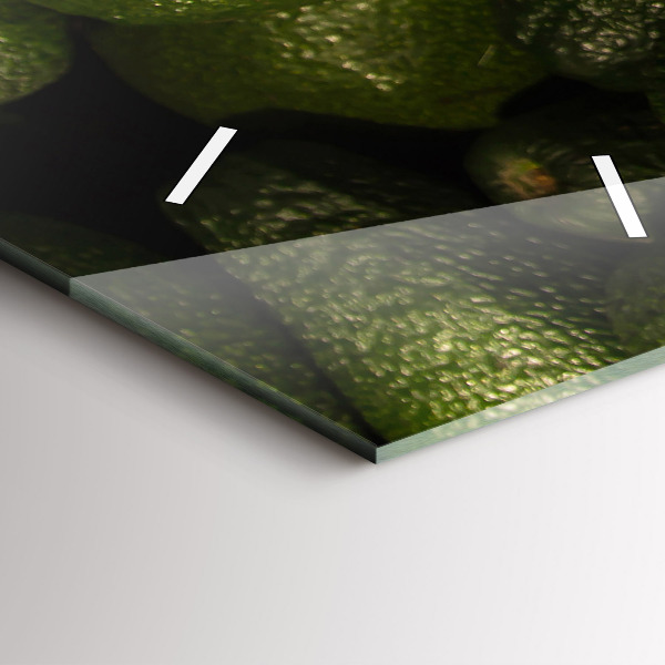 Modern vertical wall clock Avocado